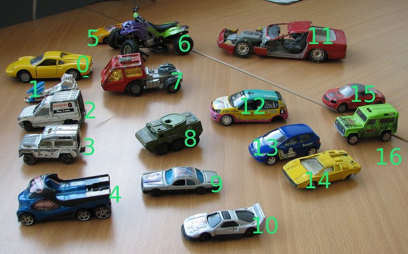 cars from toycar dataset